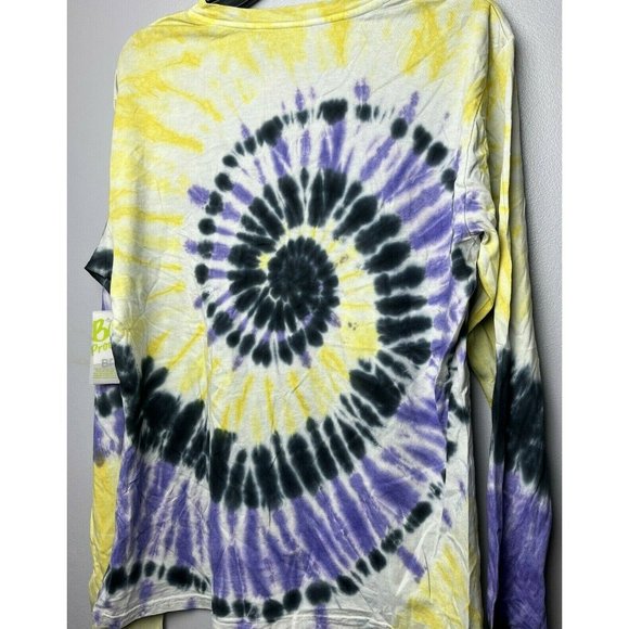Bp Gender Inclusive In Purple- Yellow Tie Dye Tee Size Small Yellow NEW - Picture 4 of 5